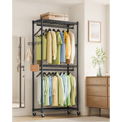 29.5-inch Wide Clothing Rack On Wheels