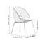 Ensemble de 2 chaises d'appoint rembourrées