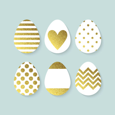 Easter Eggs Decoration - Wrapped Canvas Print
