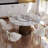 Round Sintered Stone Dining Table With Lazy Susan-124840786-124840783