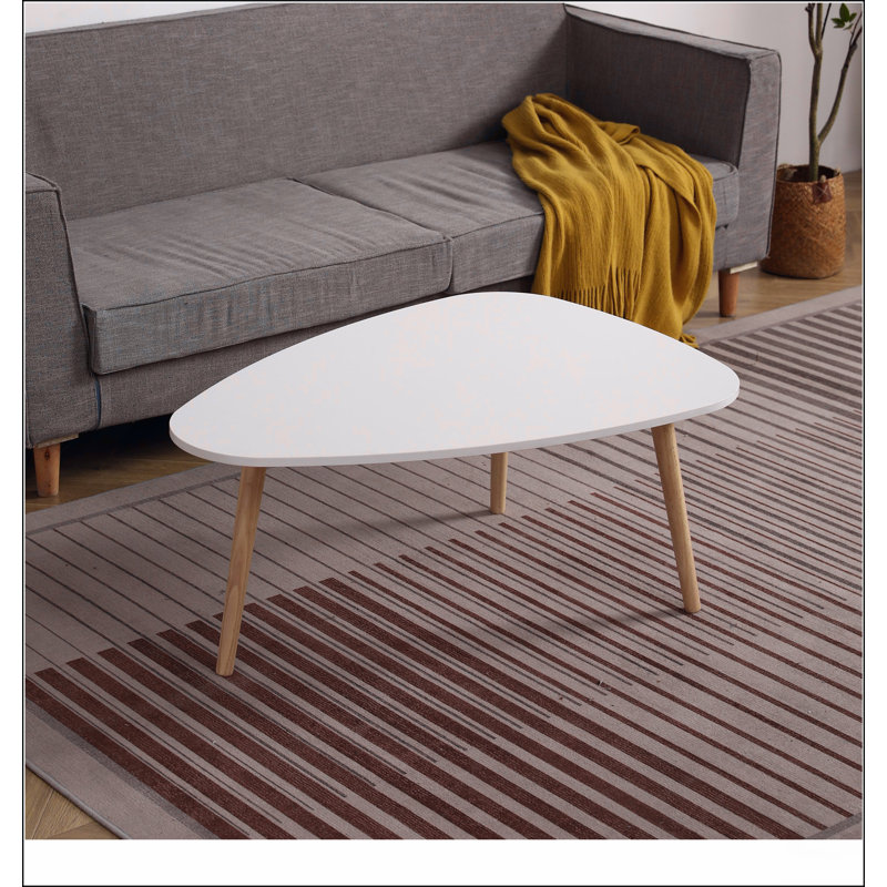 EGG SHAPE COFFEE TABLE-950, 16.14" H x 37.4" L x 27.56" W