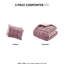 Édredon très grand 3 pièces - édredon en velours, intérieur en microfibre, aéré 3D aéré, face rose, rembourrage,-120649286