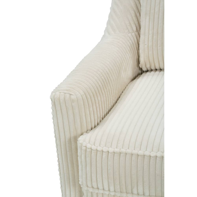 Hollins Swivel Chair, Natural Corduroy 
