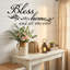 Décalcomanie murale «Bless this home and all qui entre» -1184210771-1184225846