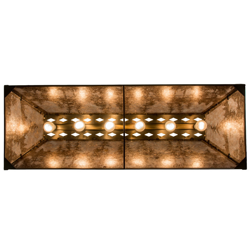 Rustic Lodge 6 - Light Pendant, 45" H x 48" W x 17" D