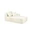 Canapés modulaires à compression, canapé méridienne Cloud avec porte-gobelet, tissu moelleux
