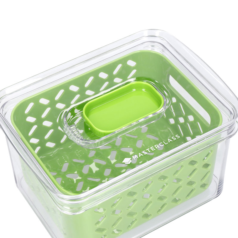 MasterClass Fresh Keeper Stacking Lidded Fridge Storage Box