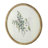 S/4 D19.5" Flora Print Round Frame