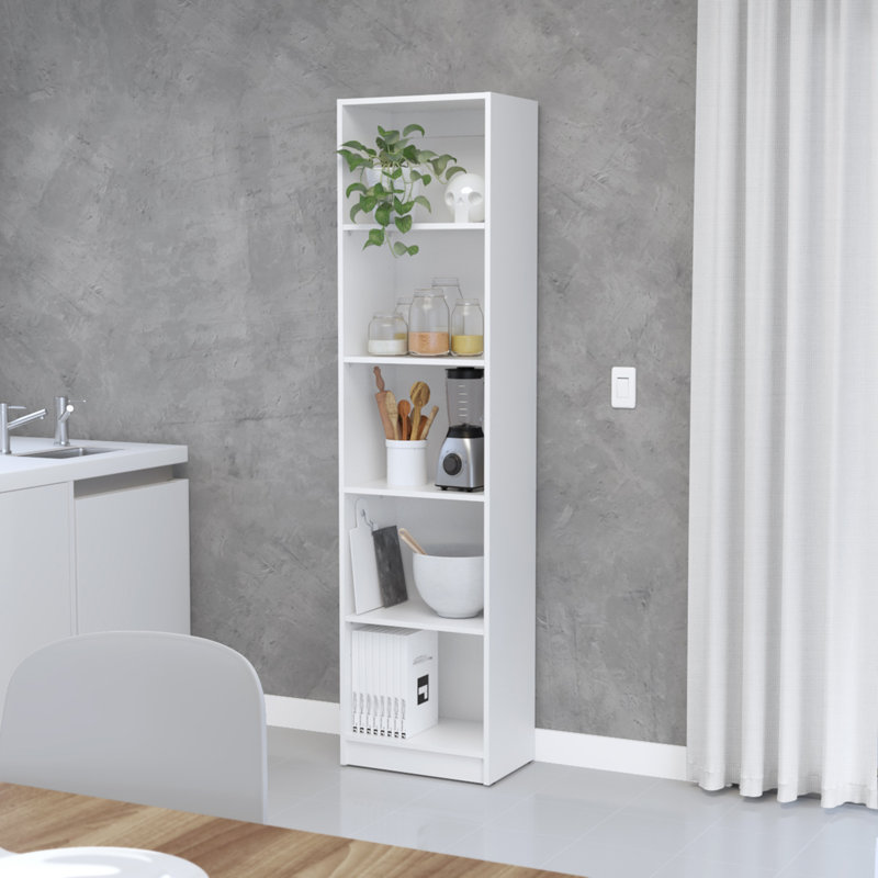 Bibliothèque Bkhome, Individuel, Brun, (5 Shelves) 71.1"H x 60"W x 11.7"D