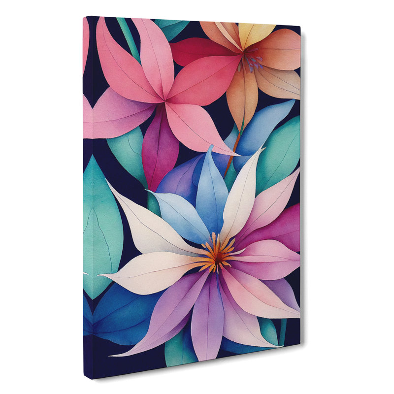 Entrancing Flowers No.4 - Wrapped Canvas, 76cm H x 50cm W