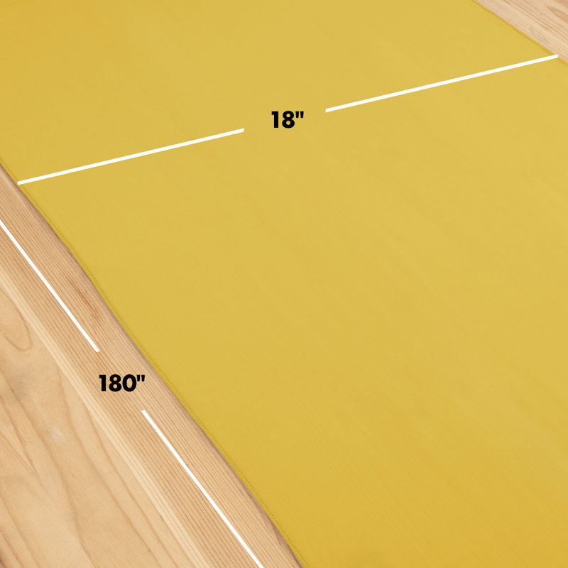 Chemin de table Ringling, Jaune moutarde