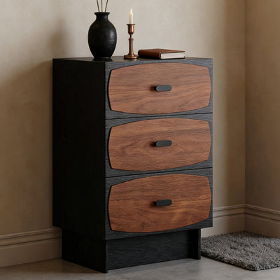 Retro floor-standing small-sized 3-drawer cabinet