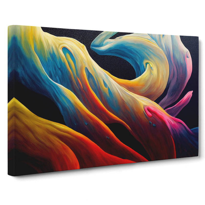 Tranquil Abstract Art - Wrapped Canvas Print, 50cm H x 76cm W x 3cm D