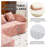 Pink Chenille L-Shaped Sectional Sofa with Foam and Spring Support, Compressed Packaging