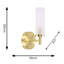 Adelea Glass Armed Sconce-1215673445