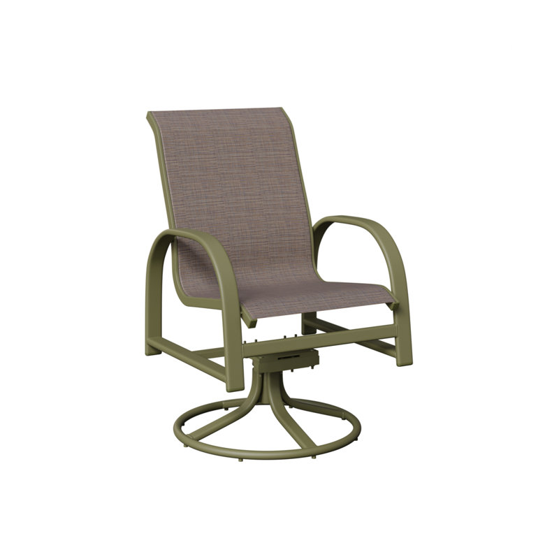 Chaise berçante berçante pivotante Berlin Gardens, Bleu cadet Shelby, Vert sauge