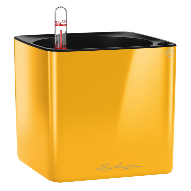 Self-Watering Planter Box, Sunny Yellow