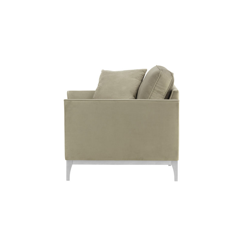 Jaar Upholstered Armchair, White, Khaki