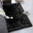 Hagay Shag Fluffy Faux Sheepskin Fur Area Rug in Black-876573061