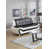 Similicuir noir / blanc est en rupture de stock