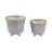 Gracie Oaks Unique Footed Planters, 2-Pieces-1715916981