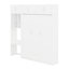 Lit escamotable avec bureau, armoire supérieure et tablettes de rangement, lit pliable peu encombrant-1190154453