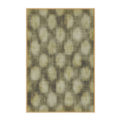 Tapis gris/brun à motifs
