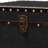 Baxton Studio Laura Vintage Black Canvas Lift-Top Trunk End Table