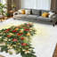 Tapis d'intérieur bleu lavable à la machine, motif sapin de Noël, étoiles et flocons de neige-941058867