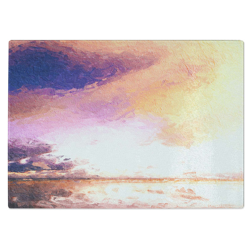 Tempered Glass Clouds over Alabama Chopping Board, 28.5 cm W x 20 cm L