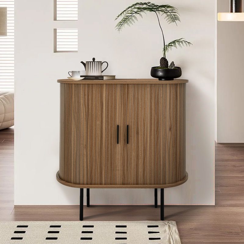 Armoire d'appoint 31,5 "avec porte tambour Wenzel, Brun