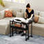 Bureau d'ordinateur portable pliable avec sac de rangement et tablette pour les petits espaces et le bureau personnel