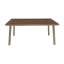 Table à manger LEEDS avec plateau en faux bois