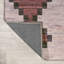 Tapis rouge / ivoire Zed Modern Trellis Kilim-1420613513