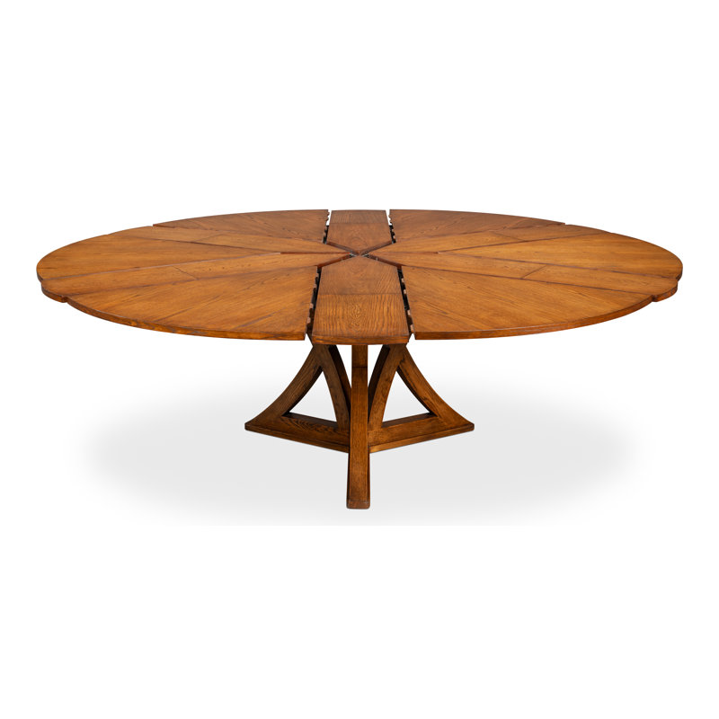 Casual Round Dining Table, 30"H x 55"L x 55"W, Tobacco Brown
