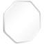 Miroir mural octogonal biseauté noir mat sans cadre-94946104