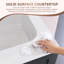 Dessus de meuble-lavabo à surface solide 24 po avec lavabo intégré, comptoir mince de 0,56 po d'épaisseur, design moderne blanc éclatant, léger et facile à installer