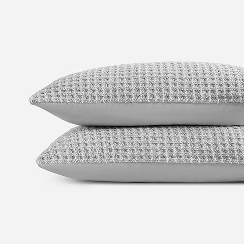 Snug Sham Set, King, Cloud Gray