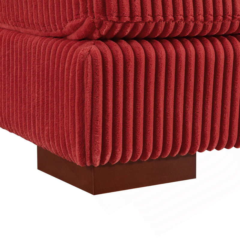 Grand canapé modulaire à double assise en velours côtelé Large Seating