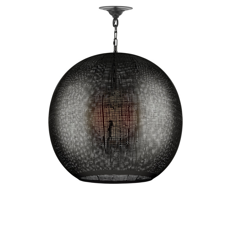 Buckram 1 - Light Pendant, Black Nickel, Black Nickel