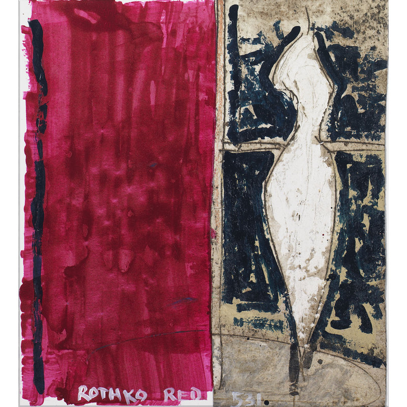 Vernis à ongles série: Rothko Red 531 par Robert Robinson - peinture sur toile tendue