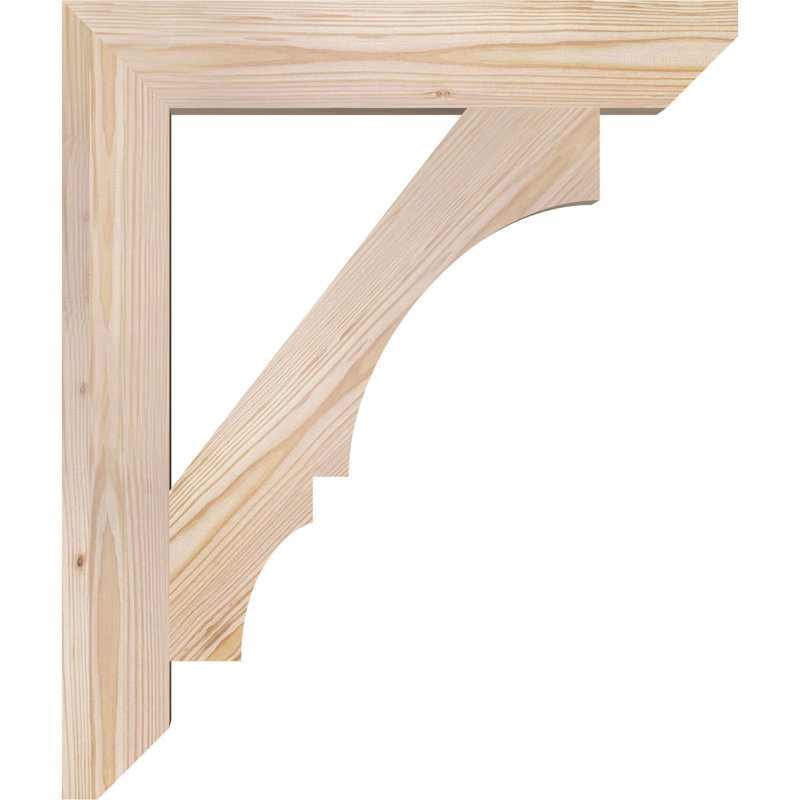 Support lisse à lattes Balboa l 3 3 po x P 22 po x H 26 po, Sapin de Douglas, Lisse, H 26 po x l 3,5 po x P 22 po