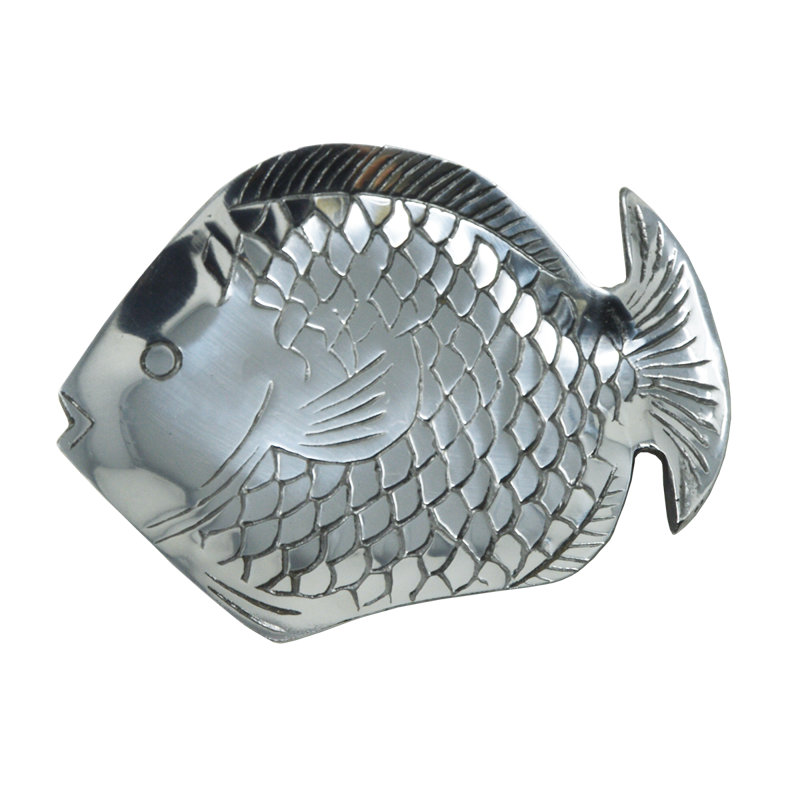 Plateau à poisson en étain