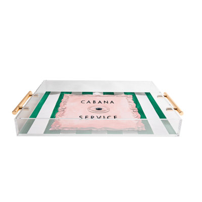 Lisa Golightly Press For Cabana Service Acrylic Tray