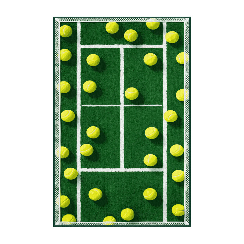  Tapis de tennis lavable, Rectangulaire 8 pi x 10 pi