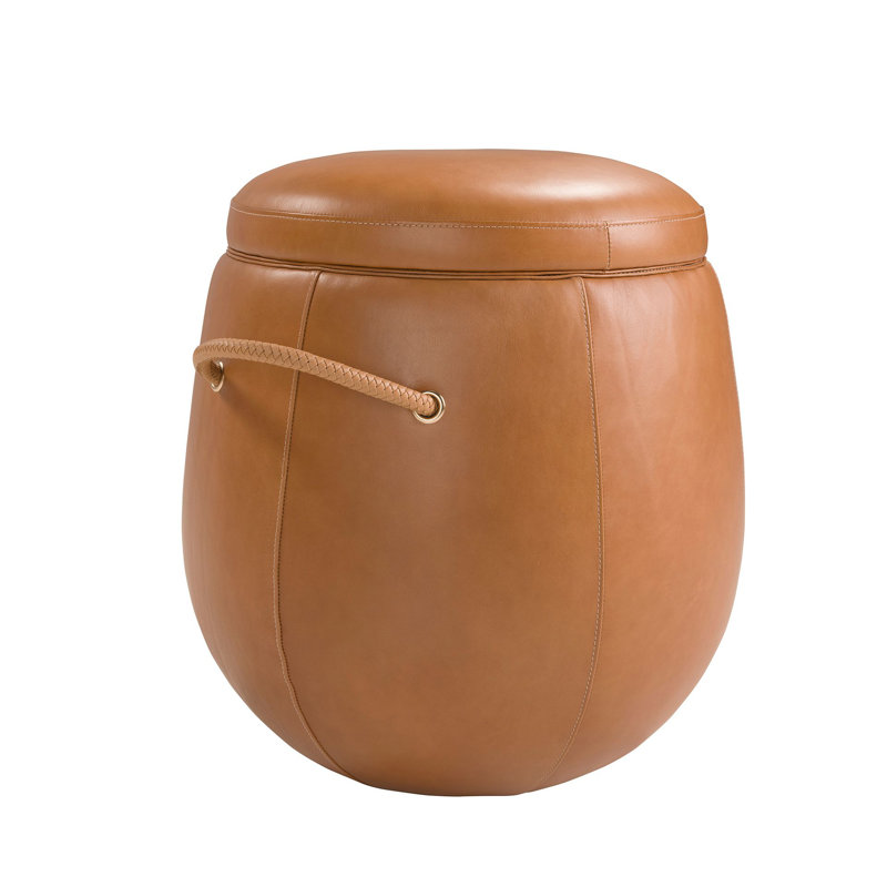 52cm Wide No Pattern Pouffe Ottoman