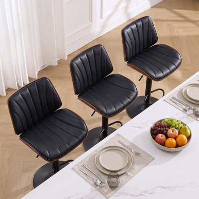 Nova Modern Leather Swivel Counter Barstool