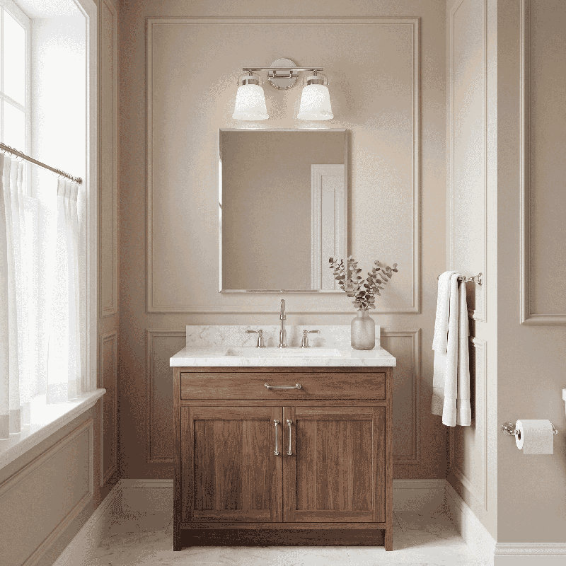Éclairage pour salle de bain 2 lumières Savoy House Kaden en chrome poli, Chrome, Deux lumières