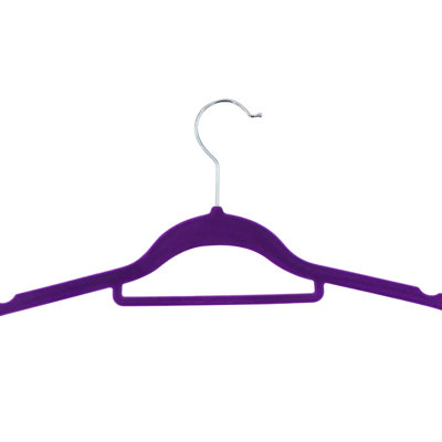 Cintre pour accessoires en velours Nickalus (ensemble de 120)