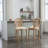 Set of 2 Solid Wood Bar Stools: Classic French Country Design with Upholstered Seating -127421840